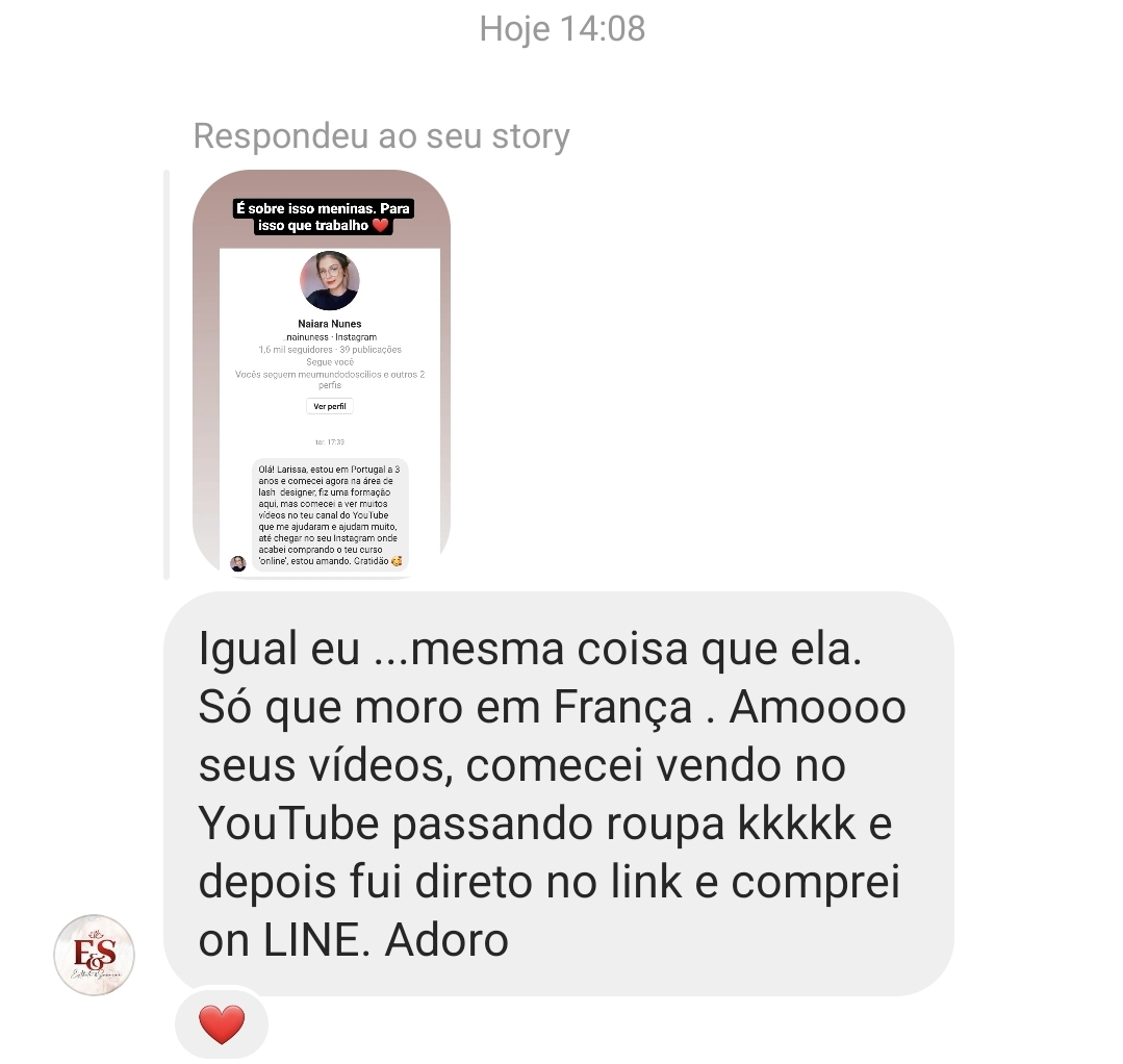Depoimento sobre o curso de extensão cílios distribuído pela Avas Estética é bom - #2