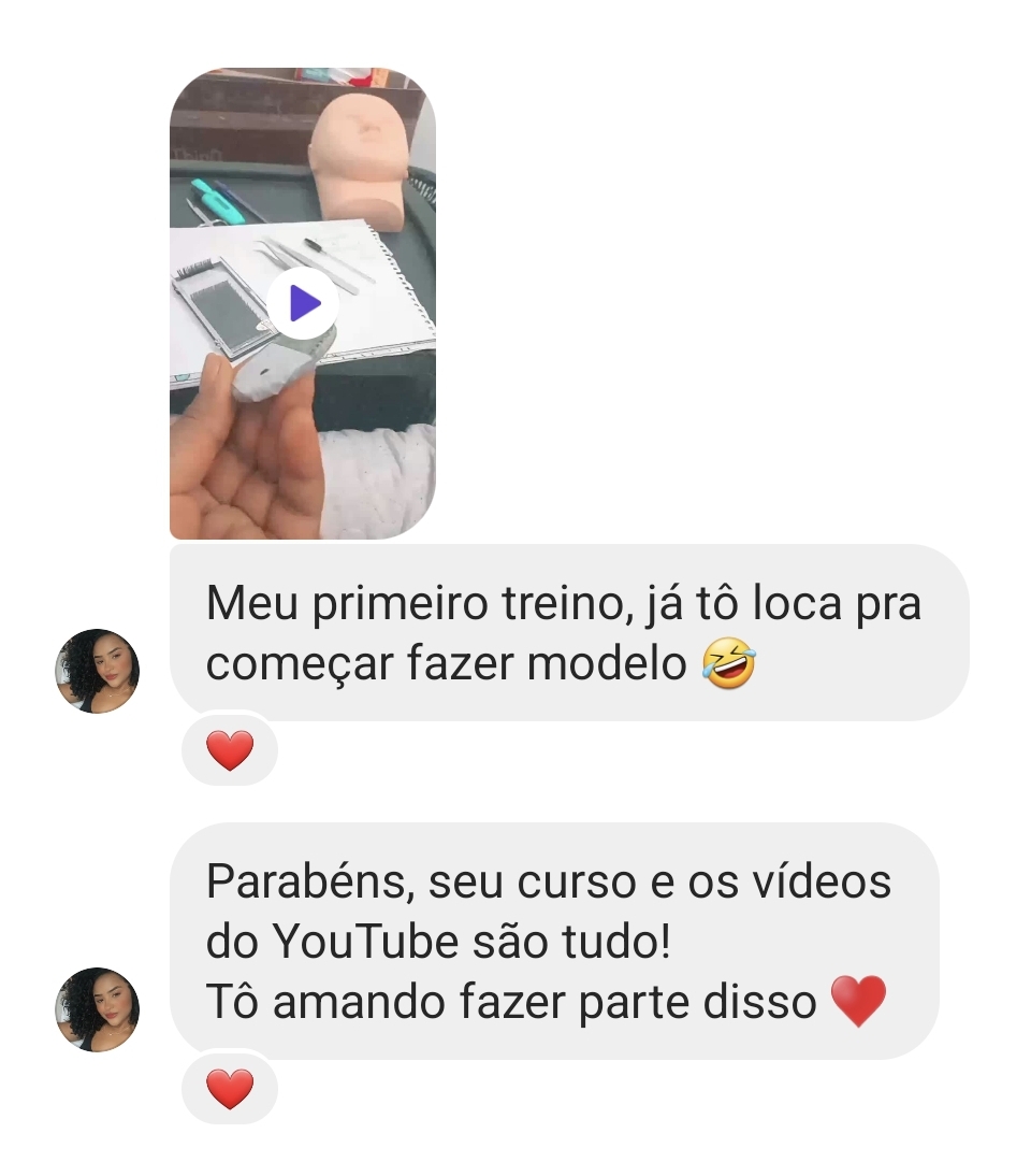 Depoimento sobre o curso de extensão cílios distribuído pela Avas Estética é bom - #7